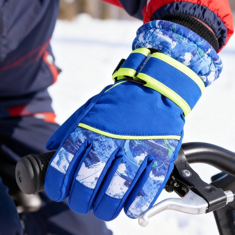 UTOWO Kids Winter Cold Weather Ski Gloves Boy-Girl Warm Windproof Snow Gloves for Snowboarding Sledding Cycling Toddler 3-6T - Image 3
